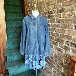 Boho Patchwork Hippie Chic Retro Jean Denim Jacket 
Good condition